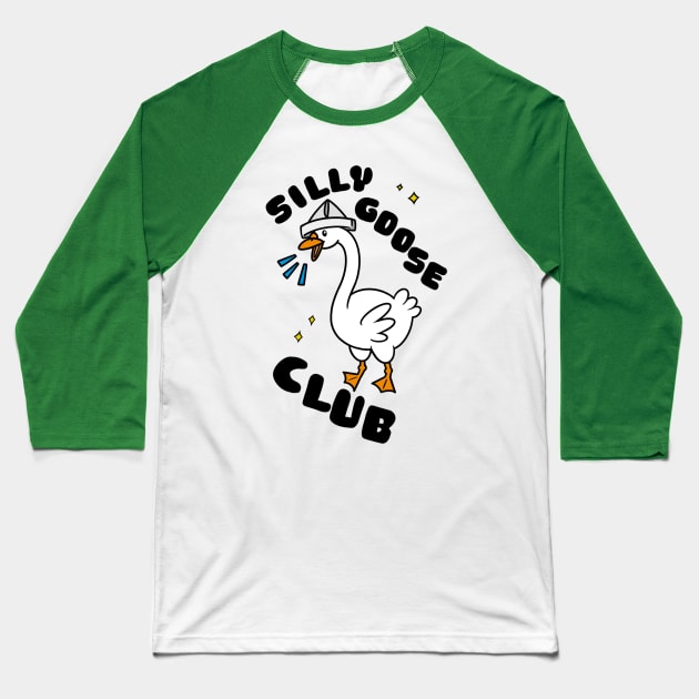 Silly Goose Club Baseball T-Shirt by possumtees
